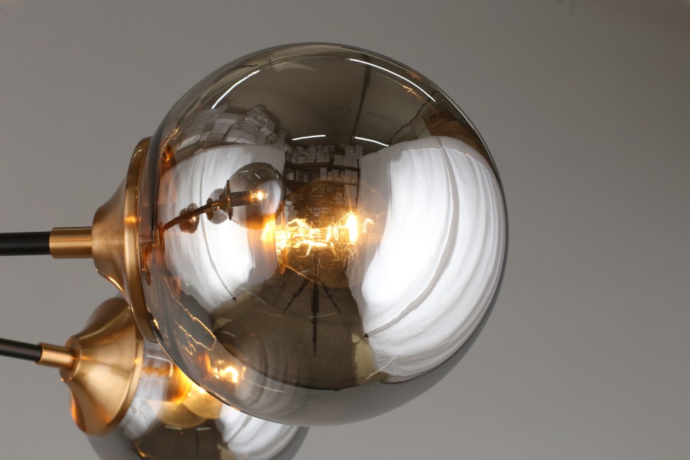 APL.909.07.08 APLOYT потолочная люстра Beta, E14*8*40W, дымчатый