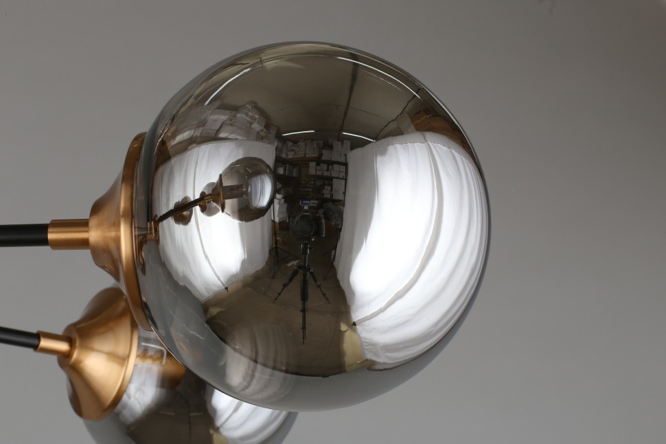 APL.909.07.08 APLOYT потолочная люстра Beta, E14*8*40W, дымчатый