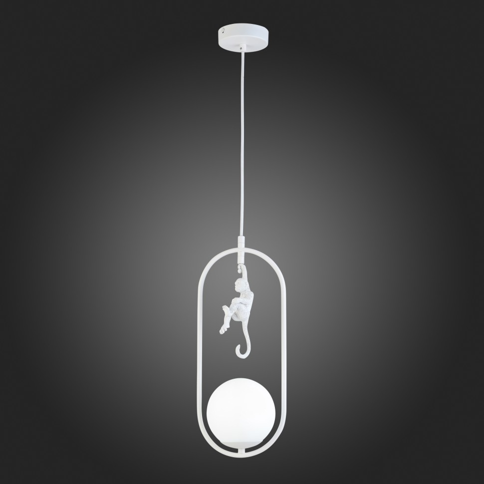SLE115123-01 EVOLUCE белый подвесной светильник Tenato, обезьяна