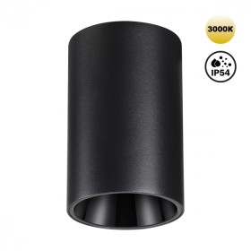 359418 NOVOTECH Накладной черный светодиодный влагозащищённый IP54 светильник RECTE 10W 3000K
