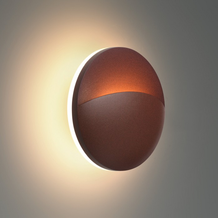 359534 NOVOTECH STREET коричневый ландшафтный светодиодный настенный светильник HALO, IP54, 10W, 3000К