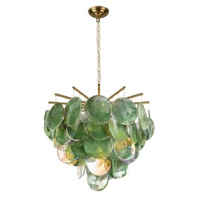 10492/600 Green LOFT IT подвесная люстра Lolly, золото/зеленый, E14*6*40W, 60см диаметр