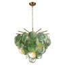 10492/600 Green LOFT IT подвесная люстра Lolly, золото/зеленый, E14*6*40W, 60см диаметр