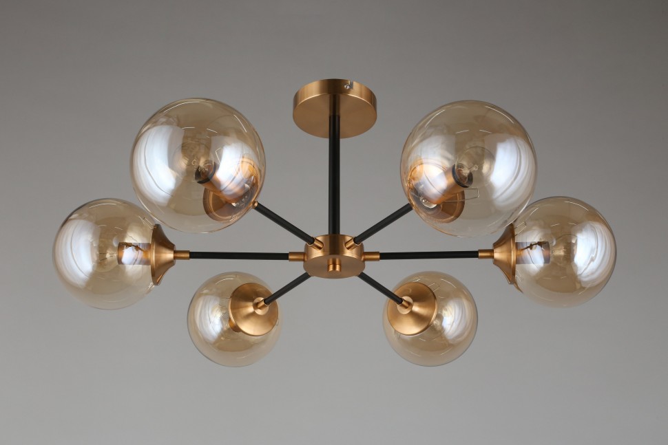 APL.909.07.06 APLOYT потолочная люстра Beta, E14*6*40W, янтарный