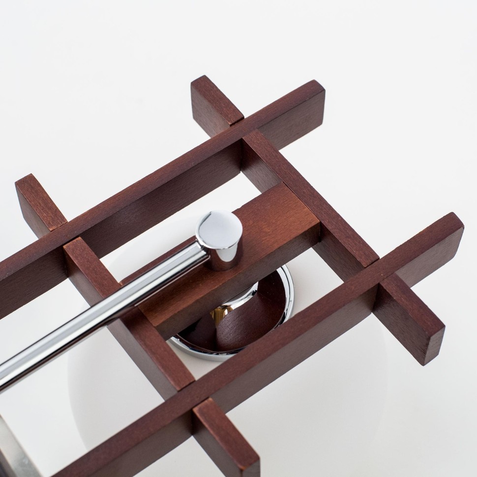 CL114121 CITILUX потолочный деревянный светильник Нарита, венге, хром, E27*2*40W