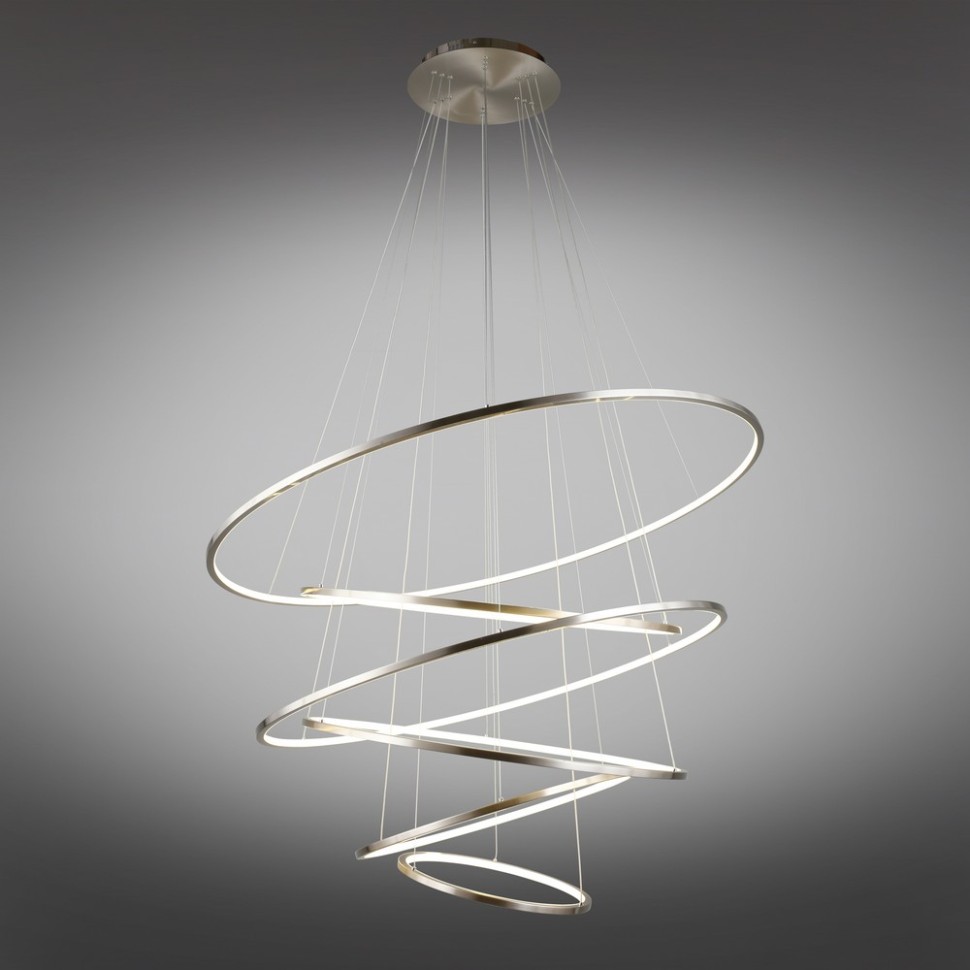 APL.020.13.243 APLOYT Monisia подвесная светодиодная люстра 6 колец, 1200-1000-800-800-600-400мм, 243W, 4000K, хром