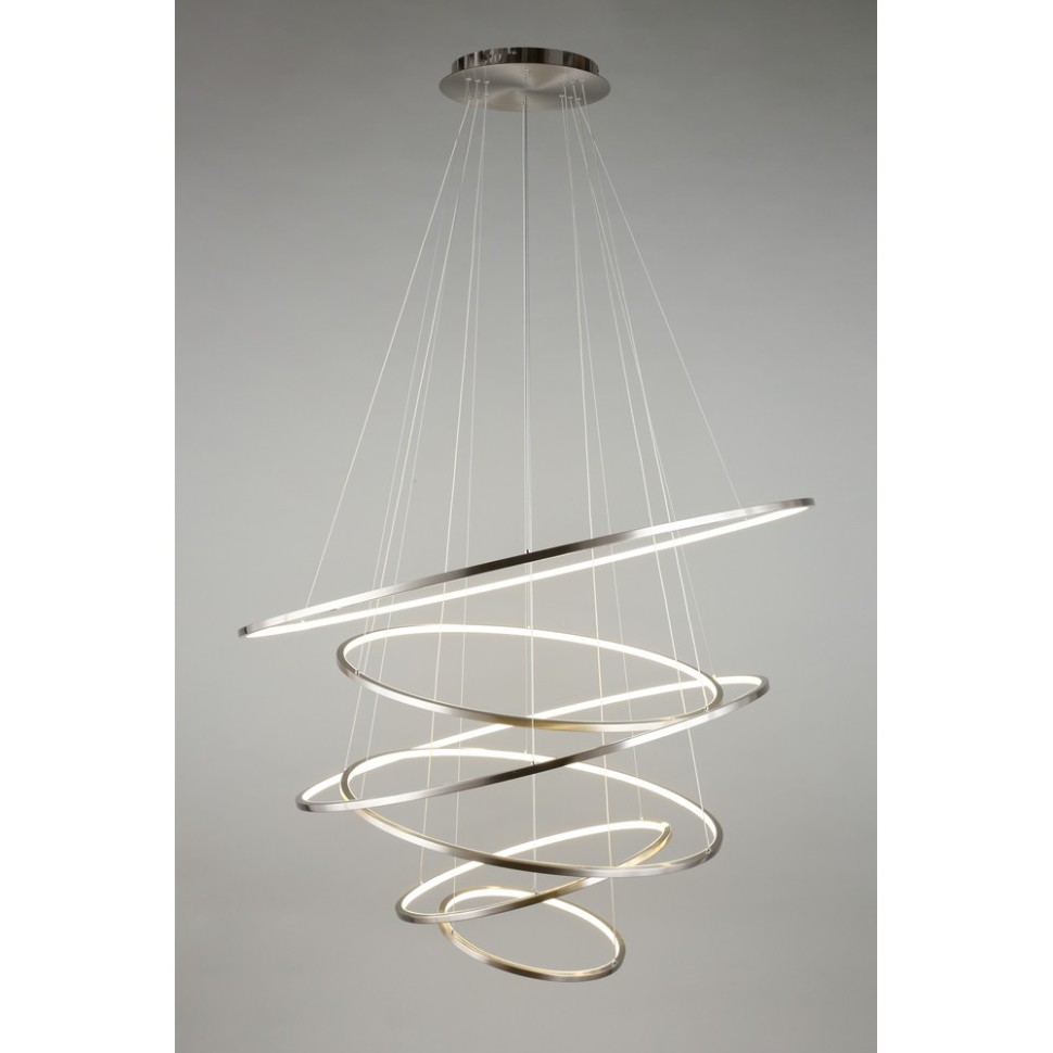 APL.020.13.243 APLOYT Monisia подвесная светодиодная люстра 6 колец, 1200-1000-800-800-600-400мм, 243W, 4000K, хром