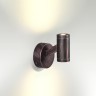6636/6BL ODEON LIGHT HIGHTECH уличный светодиодный настенный светильник PRODY, IP54, 6W, 3000K, угол рассеивания 25°, коричневый/металл