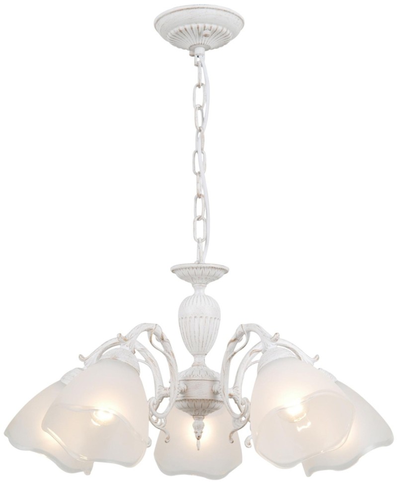 CL413250 CITILUX подвесная люстра Патина Латур, белый, золото, E27*5*75W