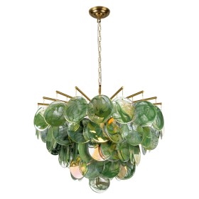 10492/800 Green LOFT IT подвесная люстра Lolly, золото/зеленый, E14*10*40W, 80см диаметр