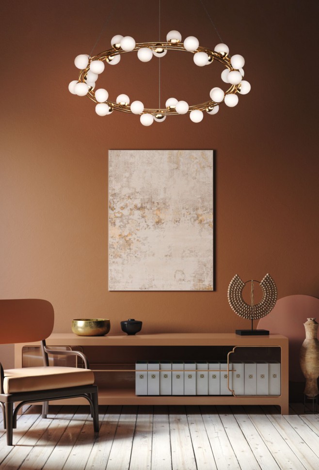 MOD081PL-L50G3K Maytoni Подвесная светодиодная люстра Tessara, 55W, 3000K, 4900Lm, диаметр 60см