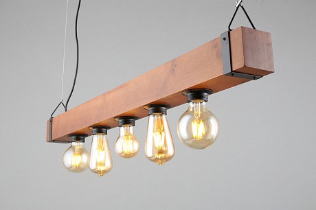 OML-94603-05 Omnilux  Подвесной светильник из дерева Castelluzzo, филаментные лампы 6 Вт в комплекте 