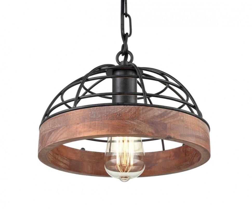 VL6042P01 Vele Luce Degas подвесной светильник, метал, дерево, диаметр 28см