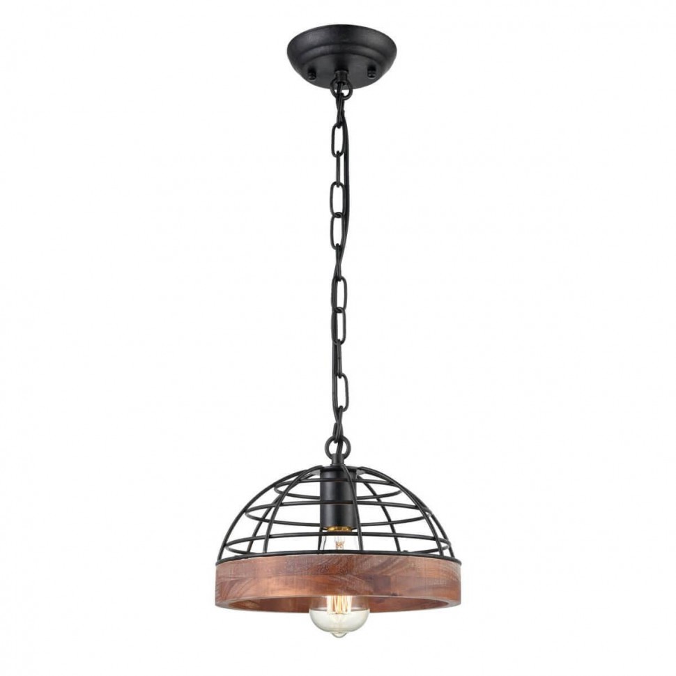 VL6042P01 Vele Luce Degas подвесной светильник, метал, дерево, диаметр 28см