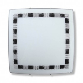 V6661/2A VitaLuce настенно-потолочный светильник квадратная Тарелка с рисунком, 30х30см, Е27*2*60Вт