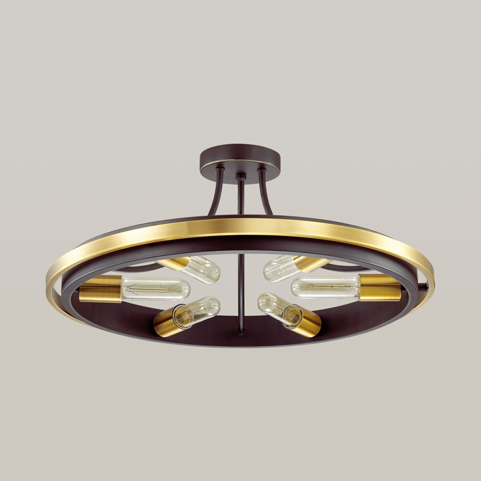 4401/6C LUMION LOFTI потолочная люстра MAEVE, золотой, черный, E27*6*60W