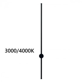 4335/18WLP ODEON LIGHT Fellini чёрный настенный светильник отраженного света, IP20, LED 18W, 849Лм, 3000K/4000K, 100см