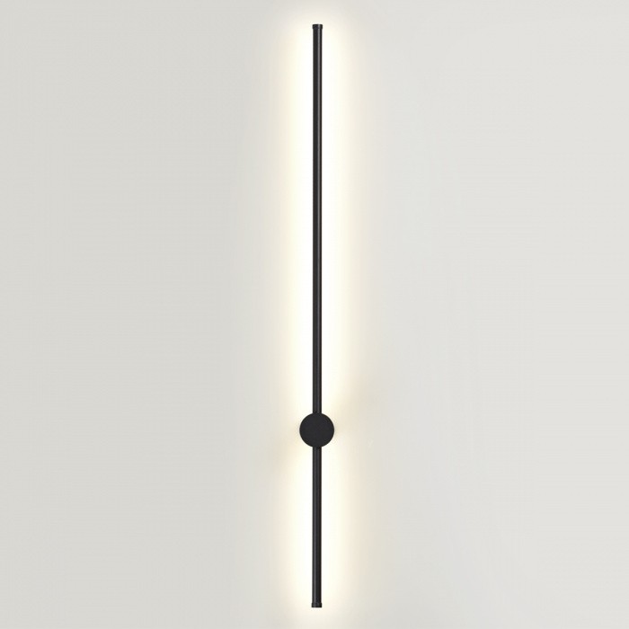 4335/18WLP ODEON LIGHT Fellini чёрный настенный светильник отраженного света, IP20, LED 18W, 849Лм, 3000K/4000K, 100см