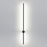4335/18WLP ODEON LIGHT Fellini чёрный настенный светильник отраженного света, IP20, LED 18W, 849Лм, 3000K/4000K, 100см