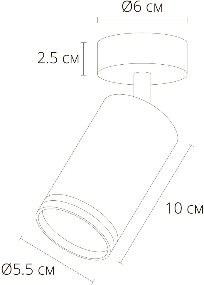 A2365PL-1WH ARTE LAMP белый накладной спот Imai GU10*1*15W
