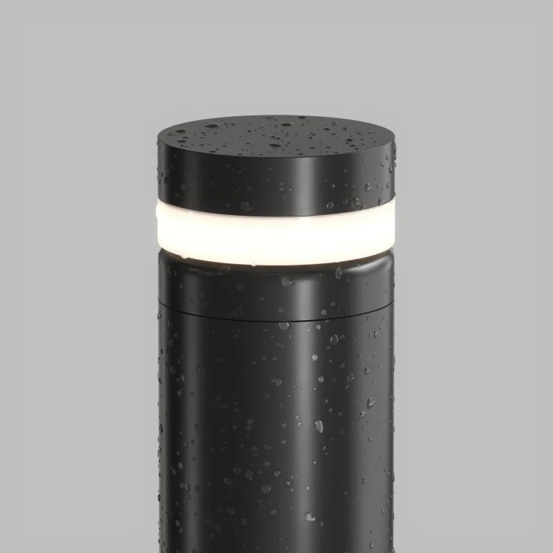 DK9816-BK Denkirs Наземный черный уличный LED светильник Vega, IP65, 12W, 3000K, 65см