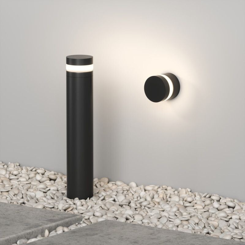 DK9816-BK Denkirs Наземный черный уличный LED светильник Vega, IP65, 12W, 3000K, 65см