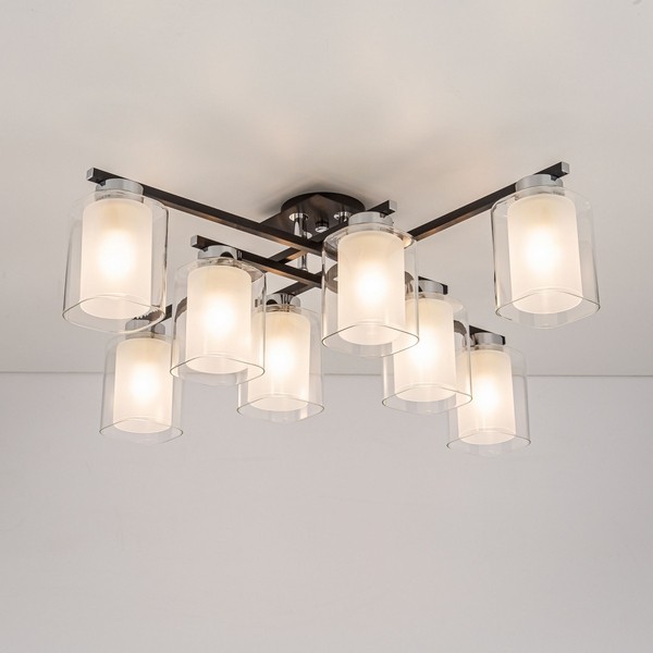 CL111181 Citilux Потолочный светильник Диез, черный, хром, E27*8*75W