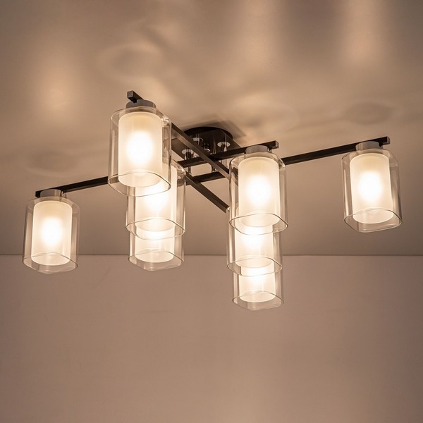 CL111181 Citilux Потолочный светильник Диез, черный, хром, E27*8*75W