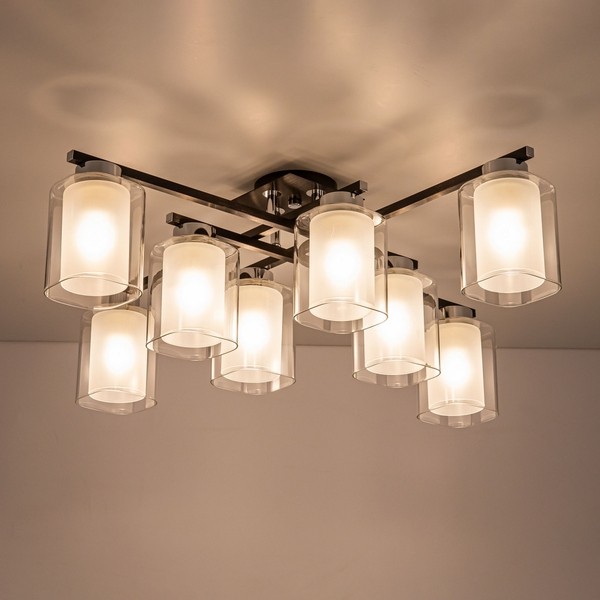 CL111181 Citilux Потолочный светильник Диез, черный, хром, E27*8*75W