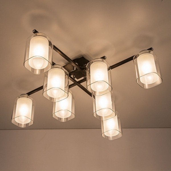 CL111181 Citilux Потолочный светильник Диез, черный, хром, E27*8*75W