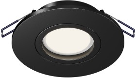 DL061-GU10-B Maytoni Wink Черный встраиваемый влагозащищенный IP65 светильник, круглый, поворотный