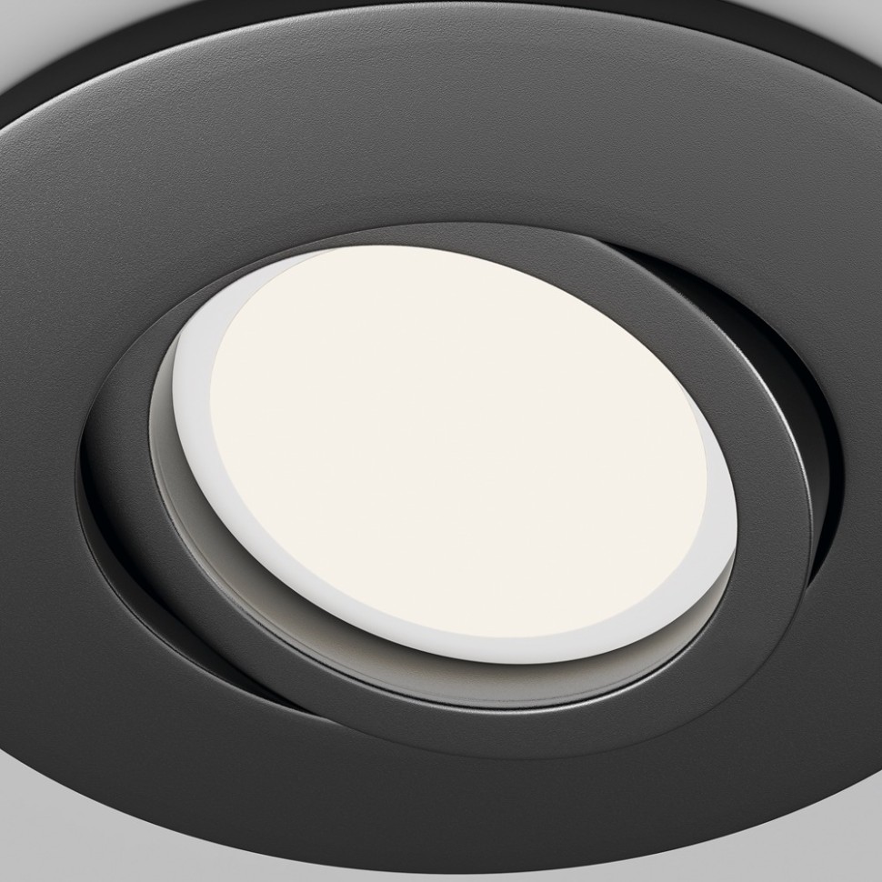 DL061-GU10-B Maytoni Wink Черный встраиваемый влагозащищенный IP65 светильник, круглый, поворотный