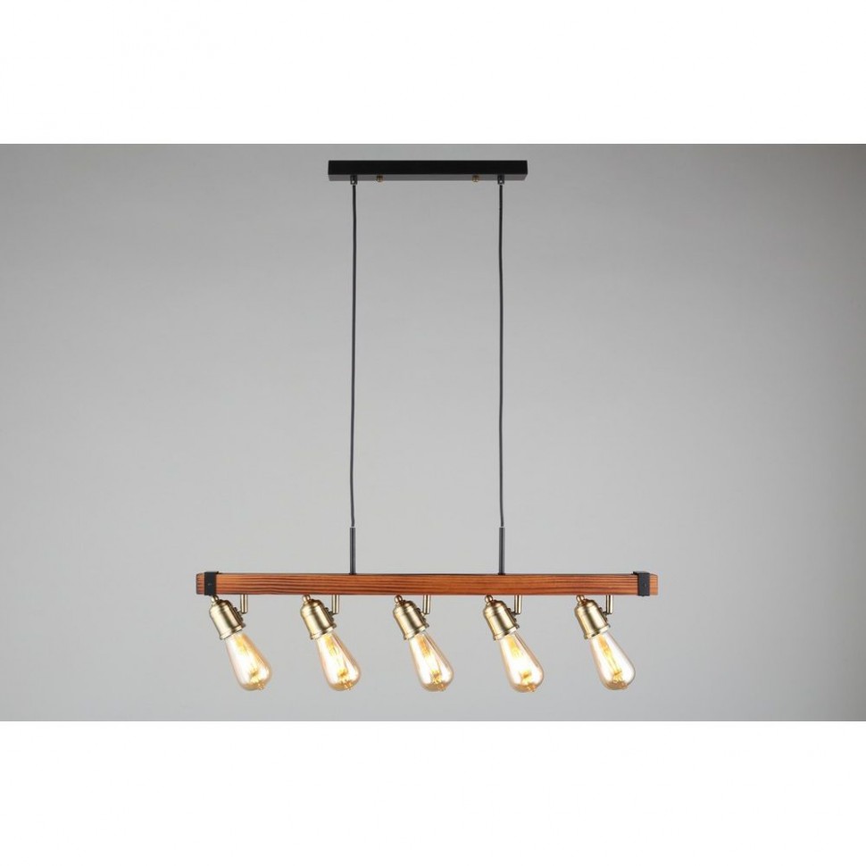 OML-94613-05 Omnilux  Подвесной деревянный светильник Castelluzzo, филаментные лампы 6 Вт в комплекте