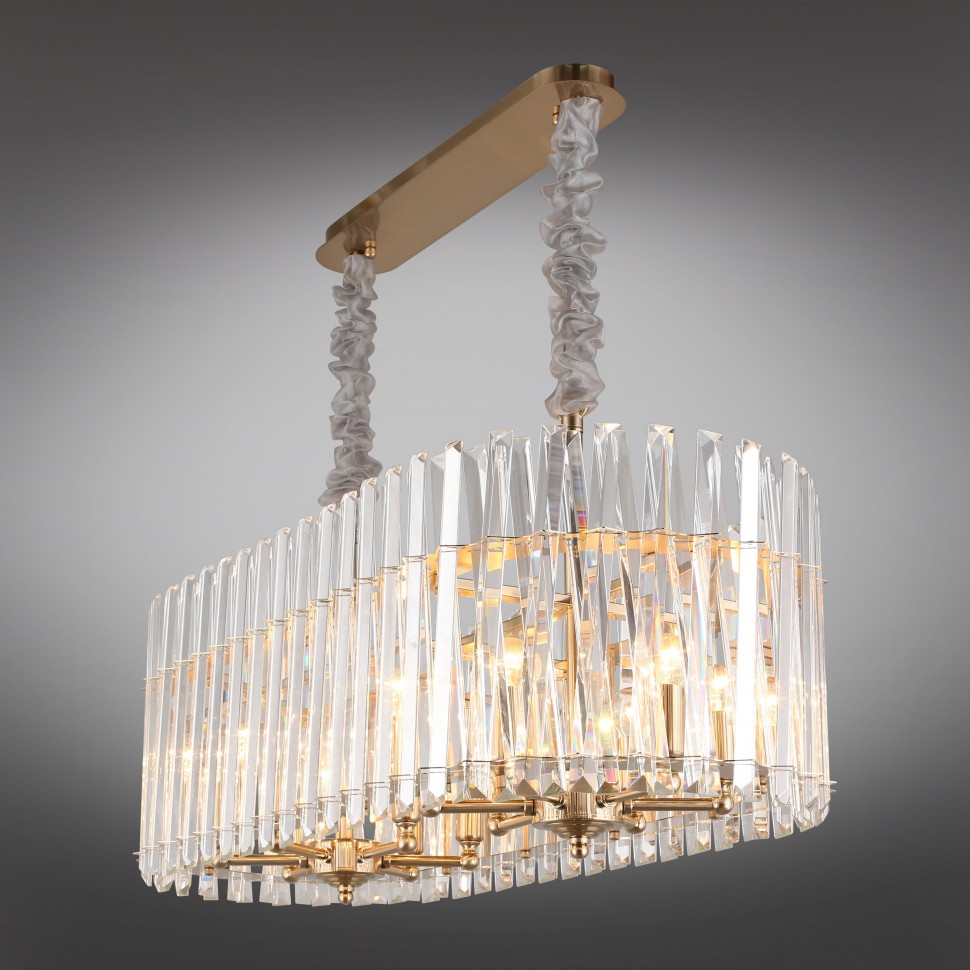 APL.808.13.12 APLOYT подвесная хрустальная люстра Verene, Е14*12, золото