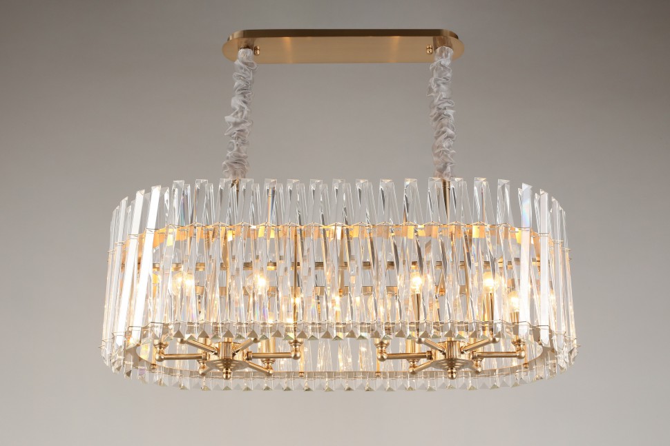APL.808.13.12 APLOYT подвесная хрустальная люстра Verene, Е14*12, золото