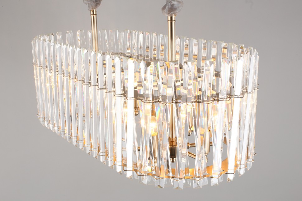 APL.808.13.12 APLOYT подвесная хрустальная люстра Verene, Е14*12, золото