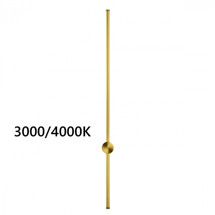 4335/18WGP ODEON LIGHT Fellini, золото, настенный светильник отраженного света, IP20, LED 18W, 849Лм, 3000K/4000K, 100см