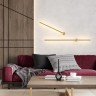 4335/18WGP ODEON LIGHT Fellini, золото, настенный светильник отраженного света, IP20, LED 18W, 849Лм, 3000K/4000K, 100см