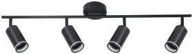 A2365PL-4BK ARTE LAMP спот черный настенно-потолочный светильник Imai GU10*4*15W