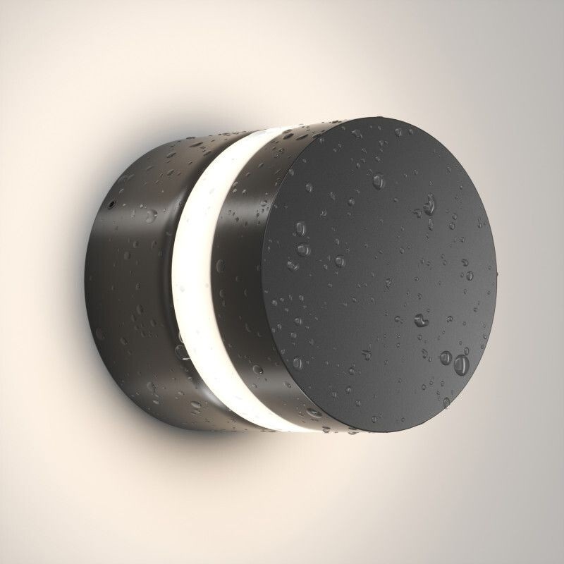 DK9810-BK Denkirs Настенный черный уличный LED светильник Vega, IP65, 12W, 3000K