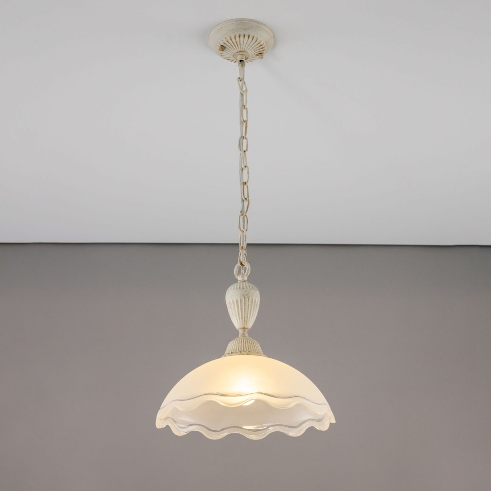 CL413210 CITILUX подвесной светильник Патина Латур, белый, золото, E27*1*75W, 30см диаметр