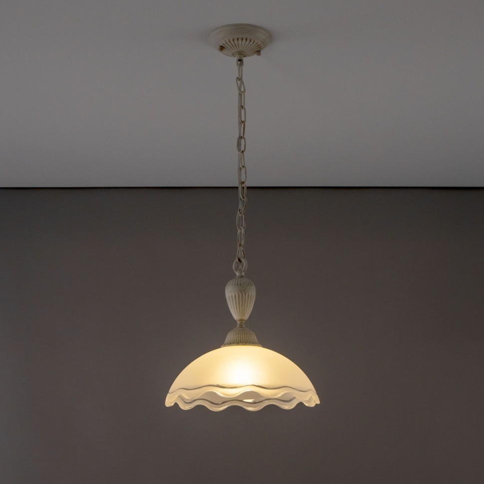 CL413210 CITILUX подвесной светильник Патина Латур, белый, золото, E27*1*75W, 30см диаметр