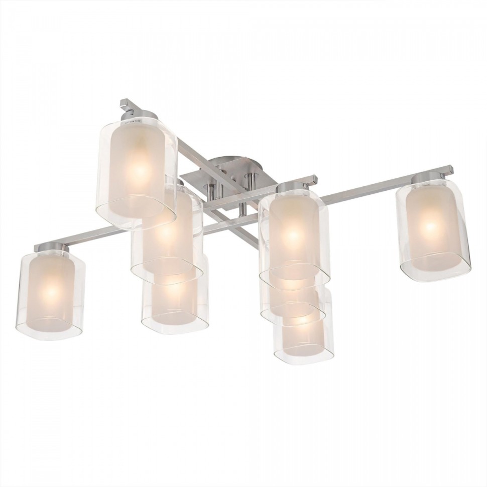 CL111180 Citilux Потолочный светильник Диез, алюминий, хром, E27*8*75W