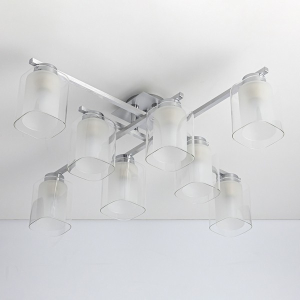 CL111180 Citilux Потолочный светильник Диез, алюминий, хром, E27*8*75W