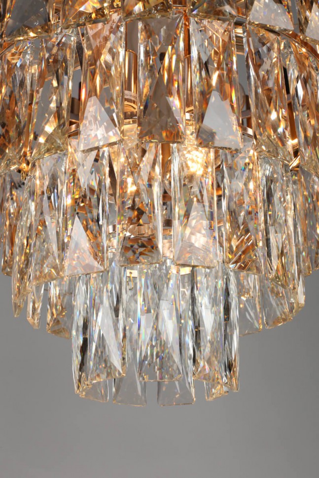 OML-81903-12 Omnilux Fontevivo подвесная хрустальная люстра, 49см диаметр, E14*12*40W