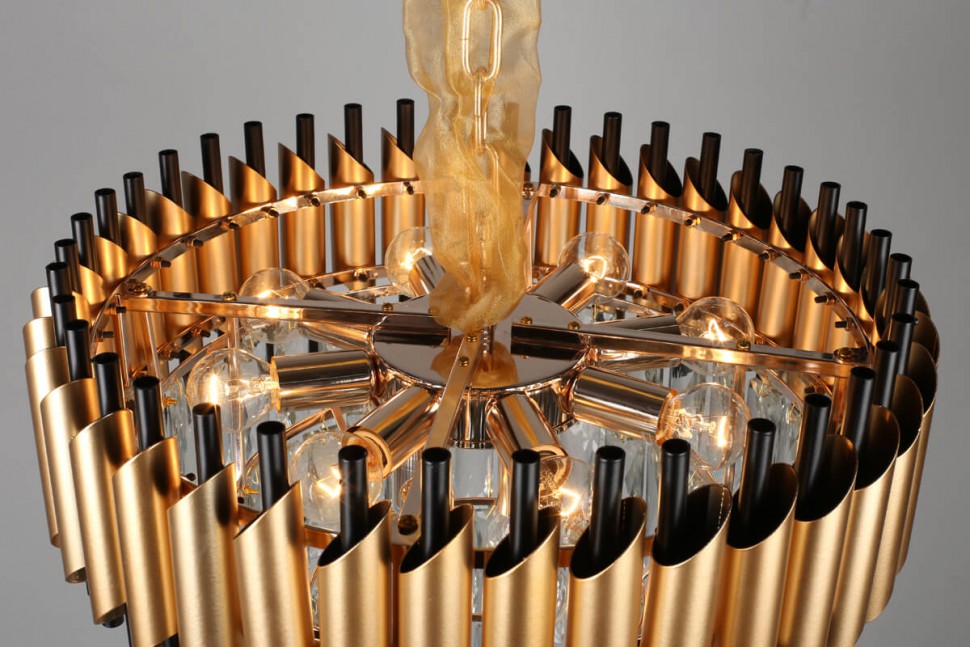 OML-81903-12 Omnilux Fontevivo подвесная хрустальная люстра, 49см диаметр, E14*12*40W