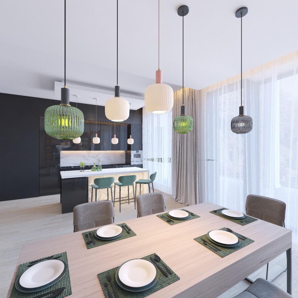 4451/1 LUMION SUSPENTIONI серый подвес MERLIN, E27*1*60W