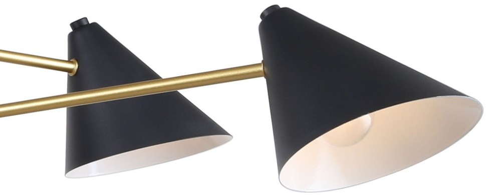 3089-6P F-Promo люстра на штанге Trikoniya, E14*6*40W, черный с золотом