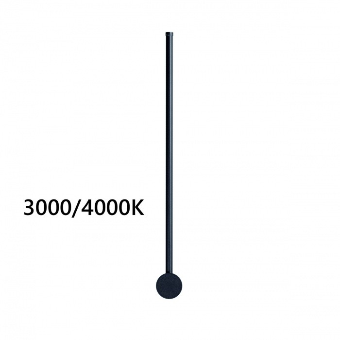 4335/12WLP ODEON LIGHT Fellini чёрный настенный светильник отраженного света, IP20, LED 12W, 525Лм, 3000K/4000K, 61см