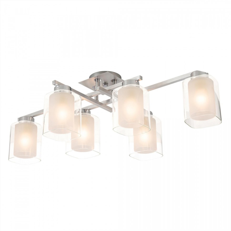 CL111160 Citilux Потолочный светильник Диез, алюминий, хром, E27*6*75W